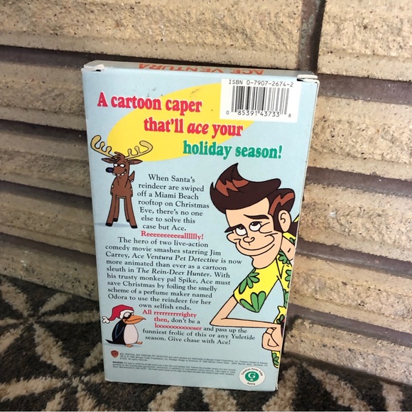 90's "Ace Ventura The Rein-Deer Hunter" Movie - Animated Holiday Special - VHS - Picture 2 of 8